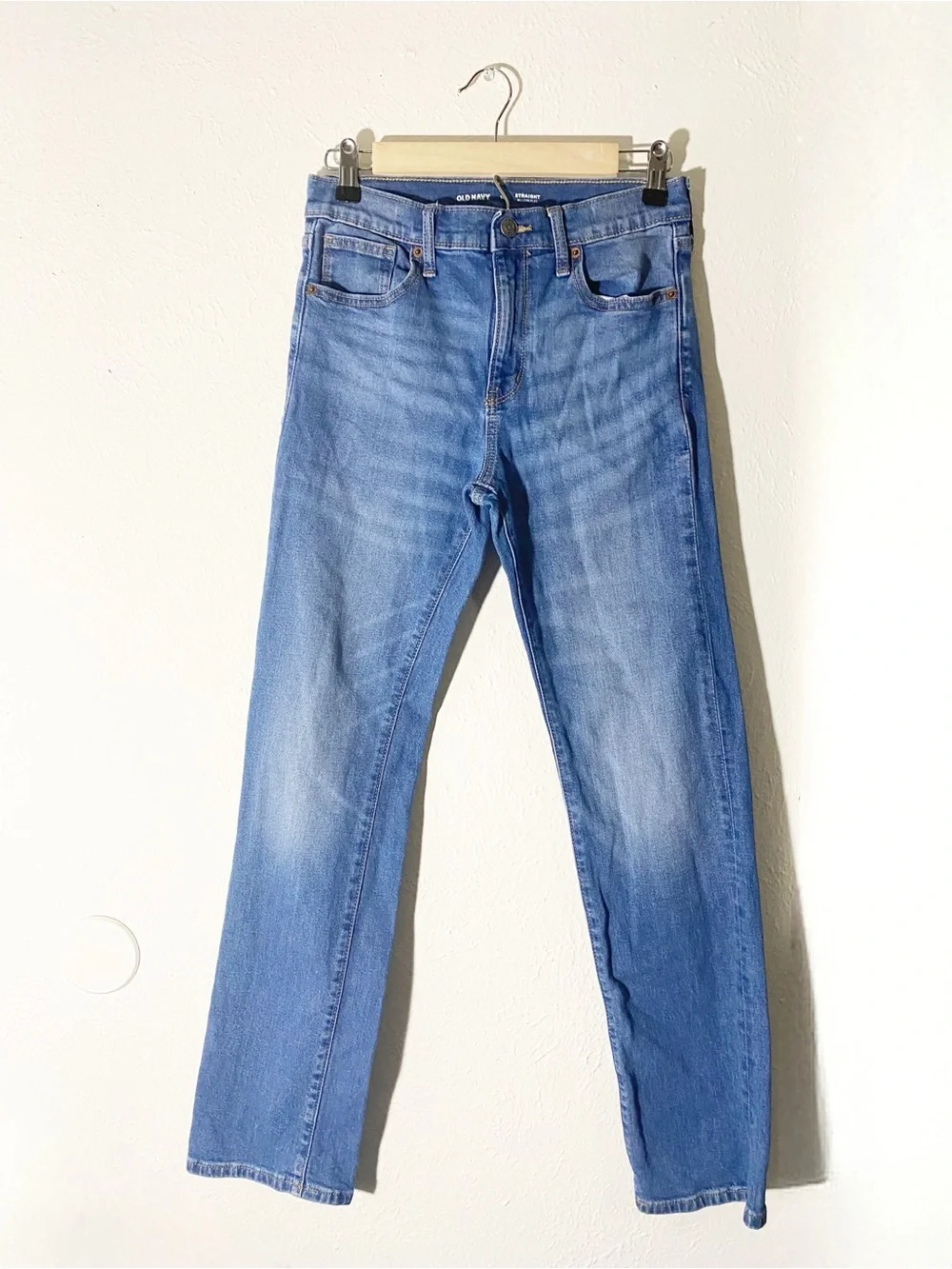 Old Navy Boys Lot of 2 Built-In Flex Straight Fit Blue Jeans 16